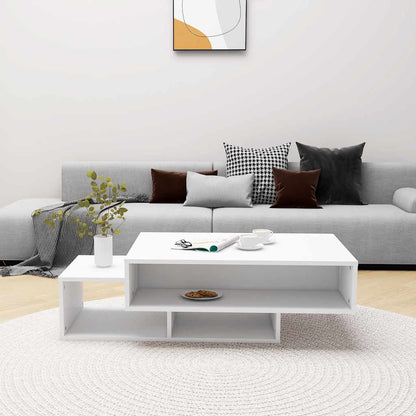 Mesa de centro 105x55x32 cm derivados de madeira branco