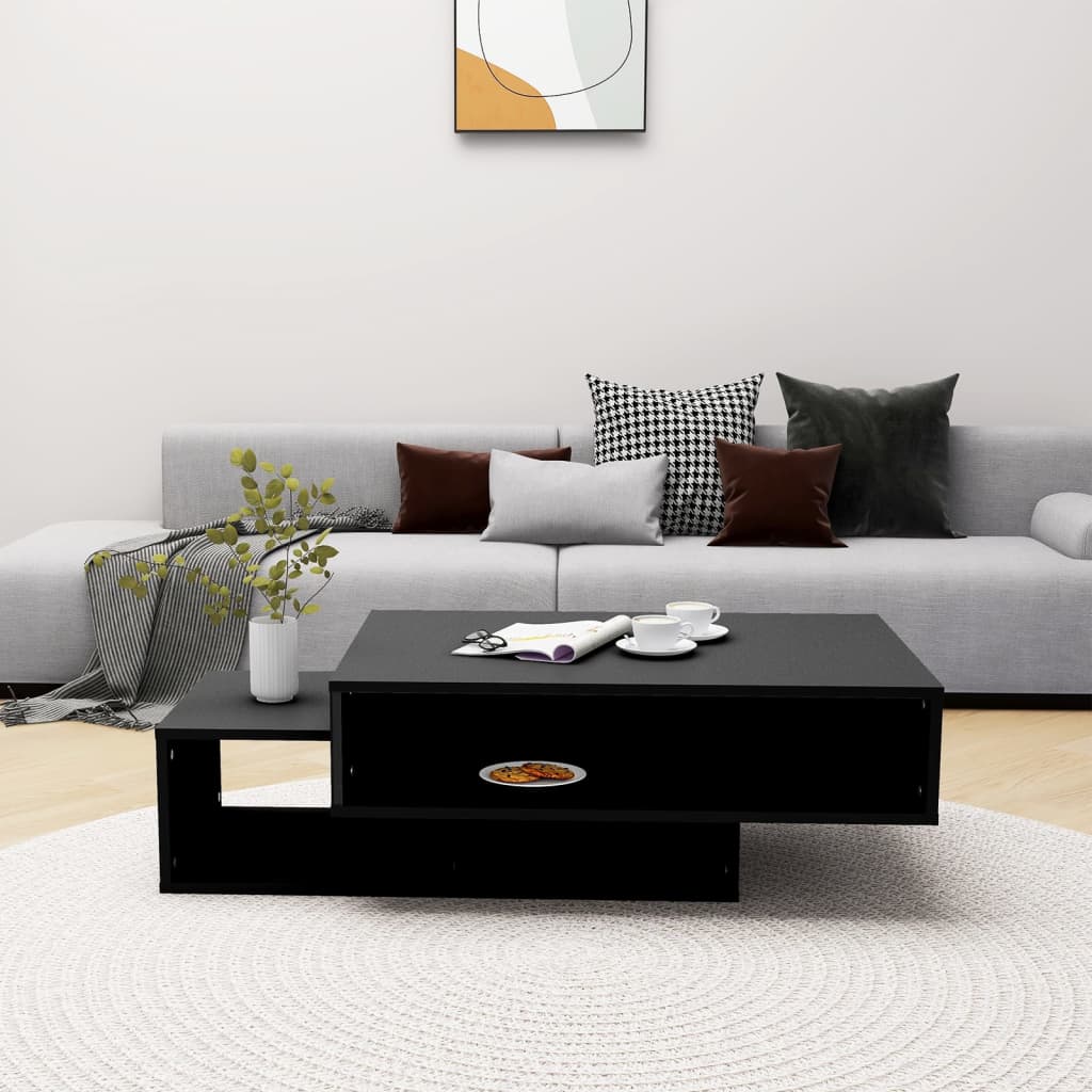 Mesa de centro 105x55x32 cm derivados de madeira preto