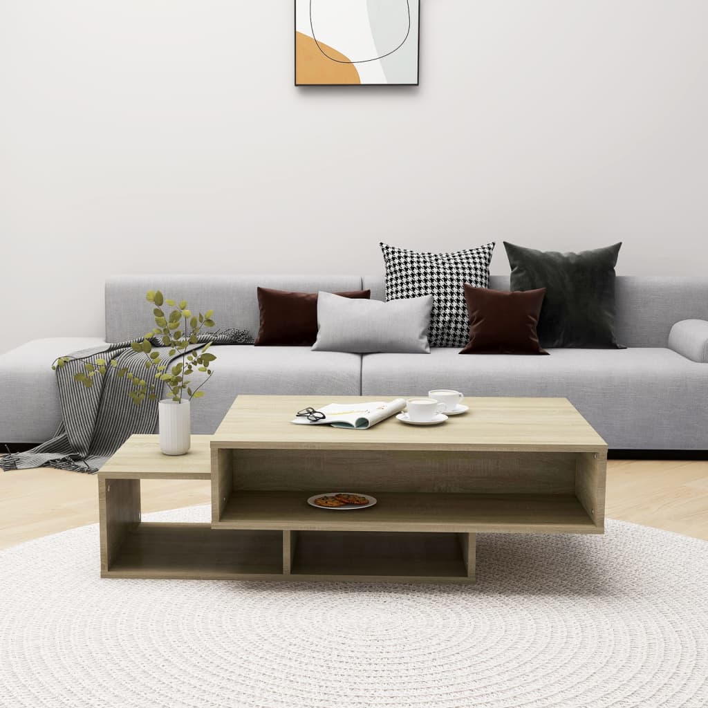 Mesa de centro 105x55x32cm derivados de madeira carvalho sonoma