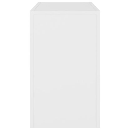 Mesas de centro de encastrar 3 pcs derivados de madeira branco