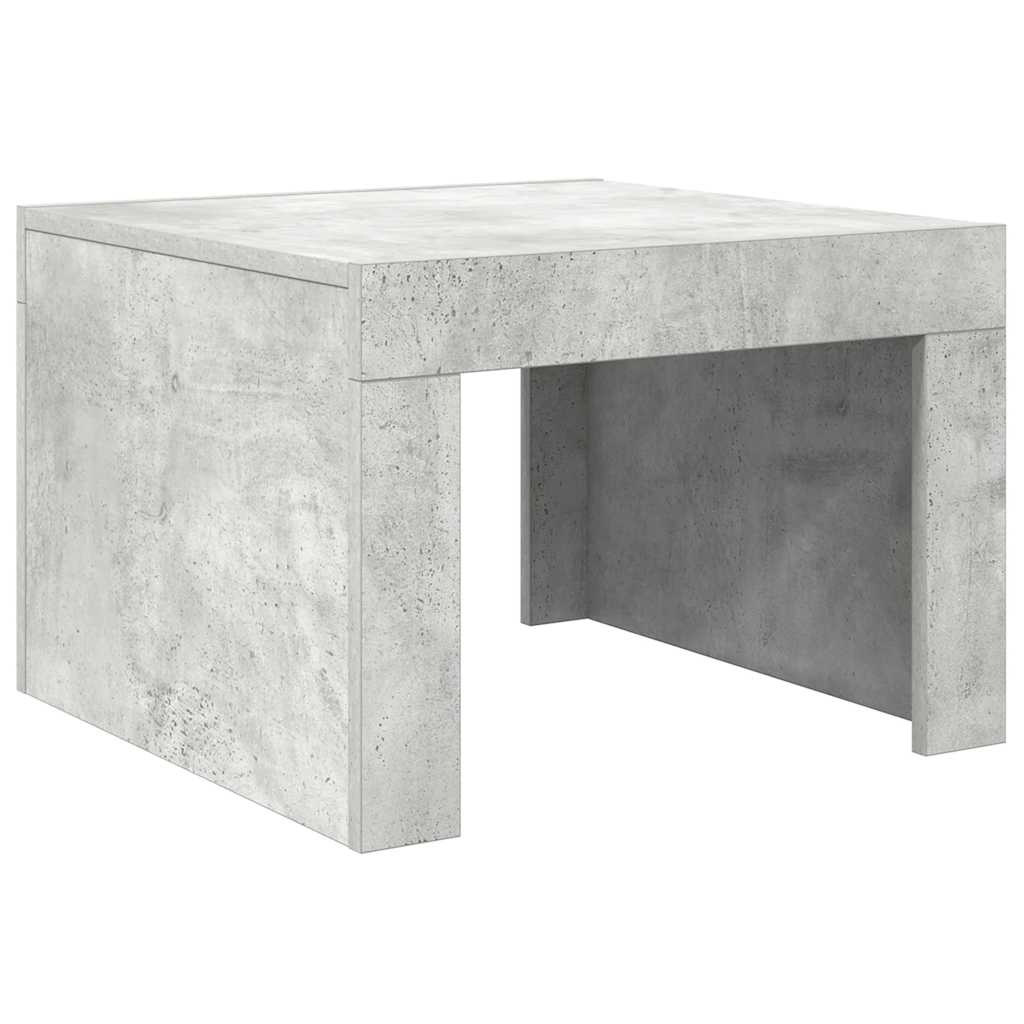 Mesa de centro 50x50x35 cm derivados de madeira cinzento sonoma