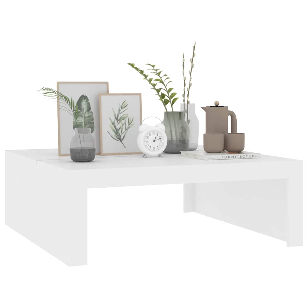 Mesa de centro 100x100x35 cm derivados de madeira branco