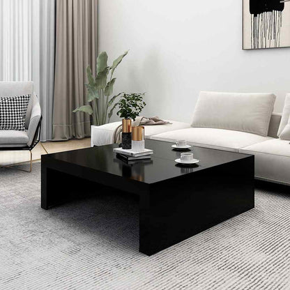 Mesa de centro 100x100x35 cm derivados de madeira preto