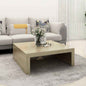 Mesa de centro 100x100x35 cm derivados madeira carvalho sonoma