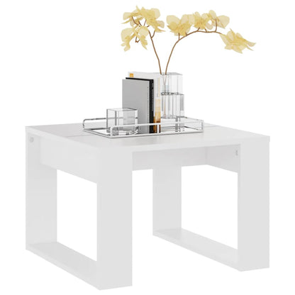 Mesa de apoio 50x50x35 cm derivados de madeira branco