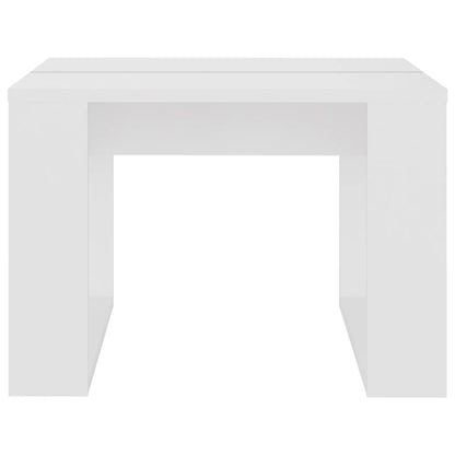 Mesa de apoio 50x50x35 cm derivados de madeira branco