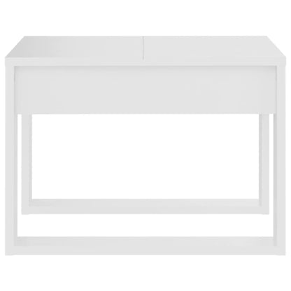 Mesa de apoio 50x50x35 cm derivados de madeira branco