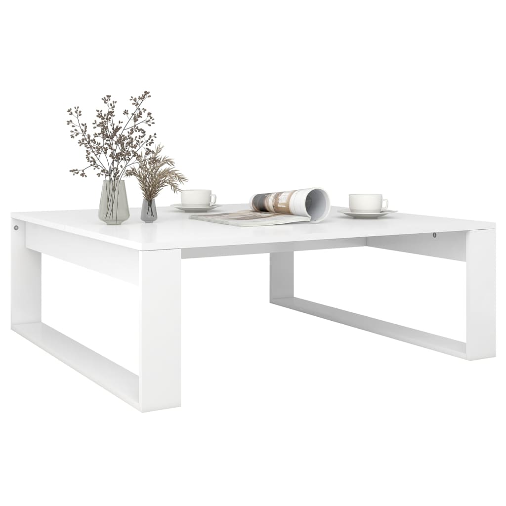 Mesa de centro 100x100x35 cm derivados de madeira branco
