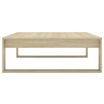 Mesa de centro 100x100x35 cm derivados madeira carvalho sonoma