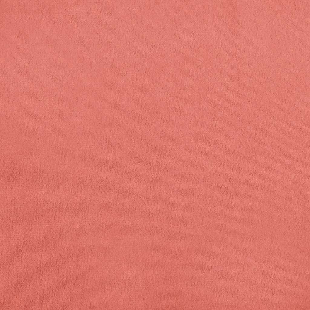 Sofá-cama 2 lugares com duas almofadas veludo rosa