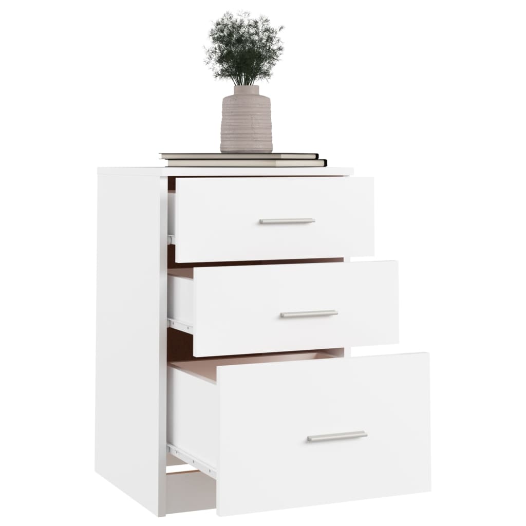 Mesa de cabeceira 40x40x63 cm derivados de madeira branco