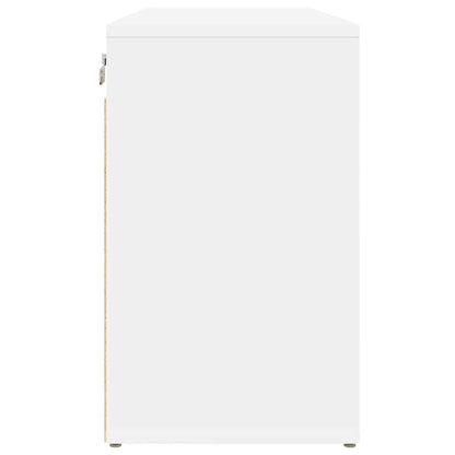 Armário para sapatos com prateleira Branco 77.5 x 30 x 51 cm