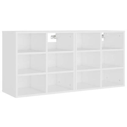 Sapateira 2 pcs 52,5x30x50 cm branco