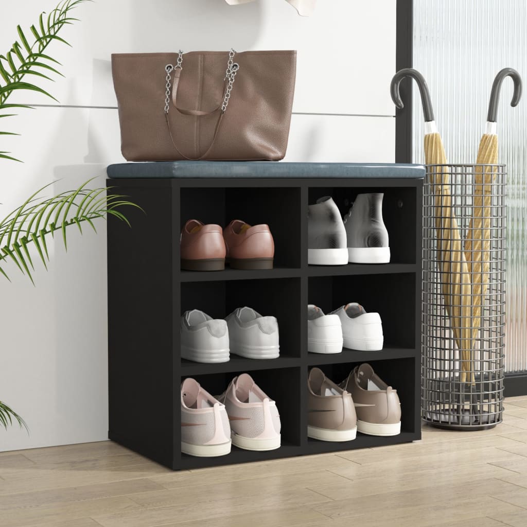 Sapateira 52,5x30x50 cm preto