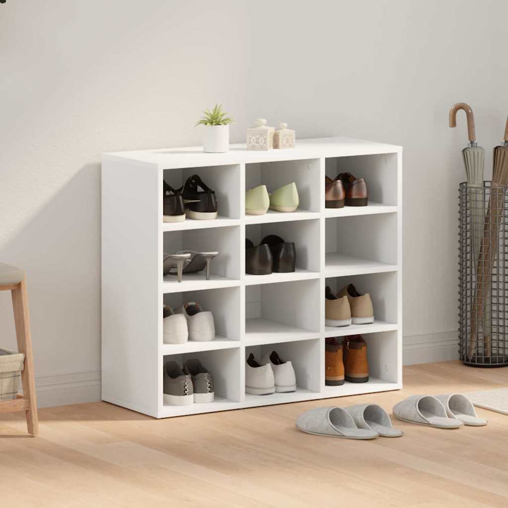 Armário para sapatos com prateleira Branco 77.5 x 30 x 67 cm
