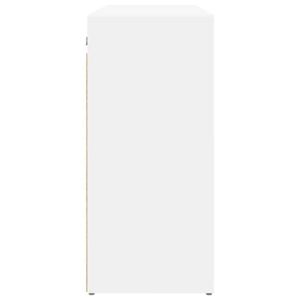 Armário para sapatos com prateleira Branco 77.5 x 30 x 67 cm