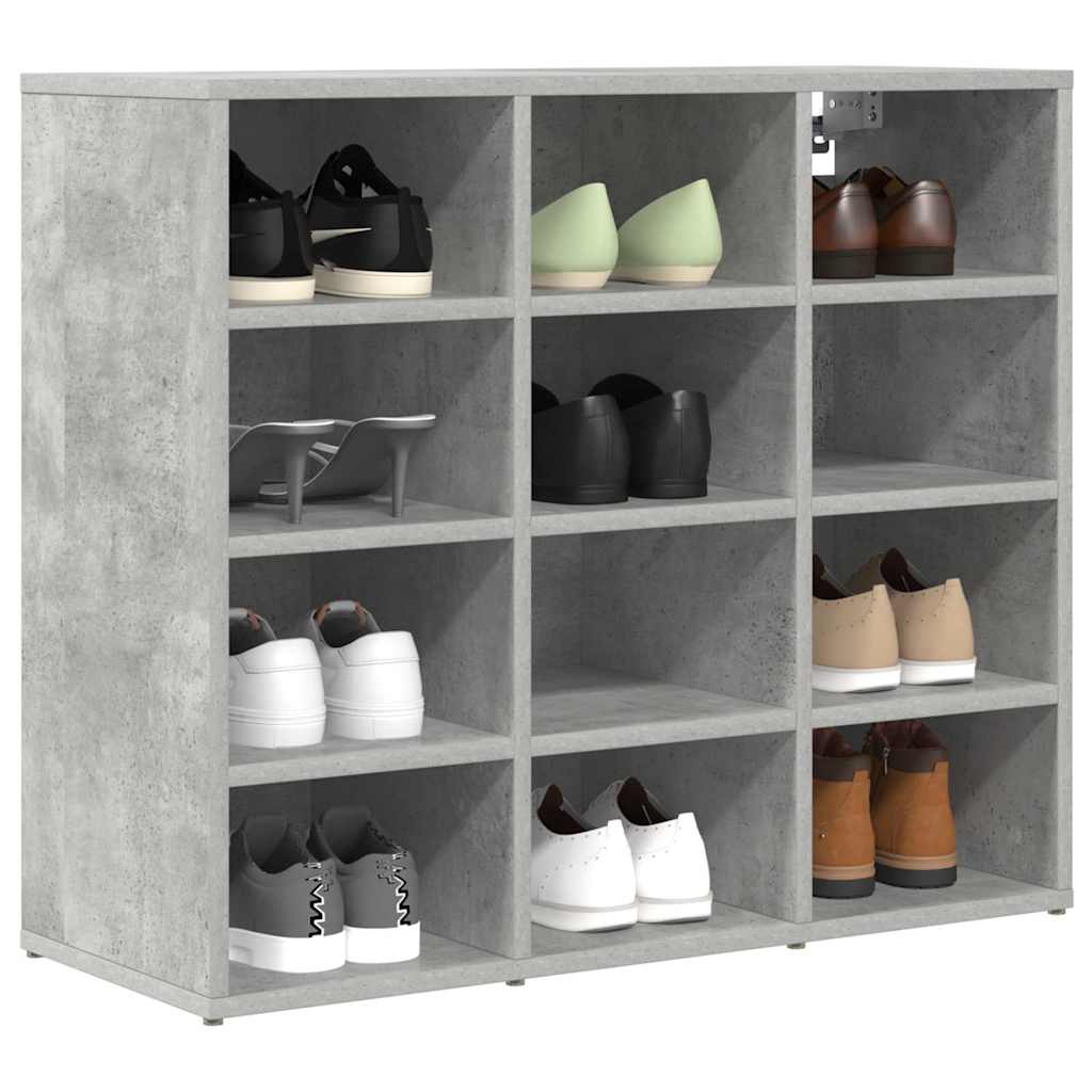 Armário para sapatos Cinzento cimento 77.5 x 30 x 67 cm