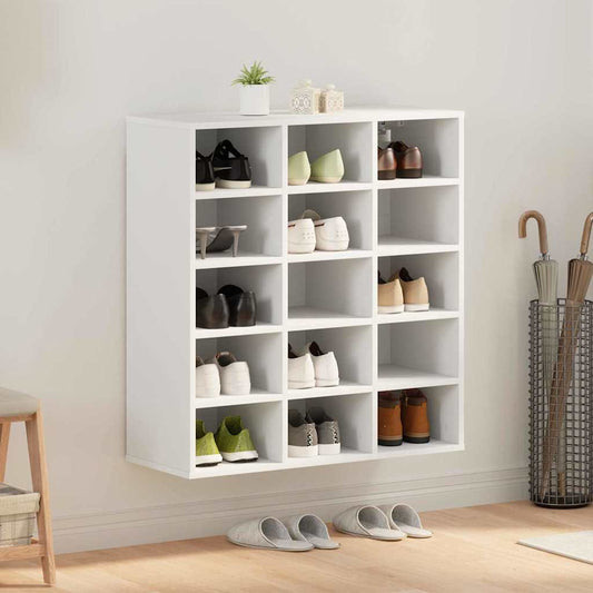 Armário para sapatos com prateleira Branco 77.5 x 30 x 83.5 cm