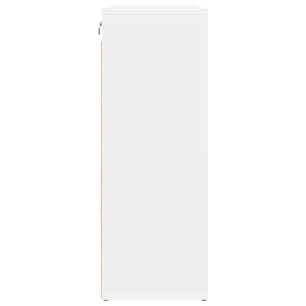 Armário para sapatos com prateleira Branco 77.5 x 30 x 83.5 cm