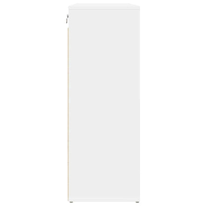 Armário para sapatos com prateleira Branco 77.5 x 30 x 83.5 cm