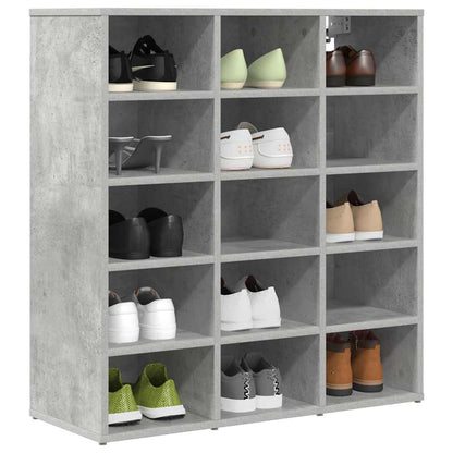 Armário para sapatos Cinzento cimento 77.5 x 30 x 83.5 cm