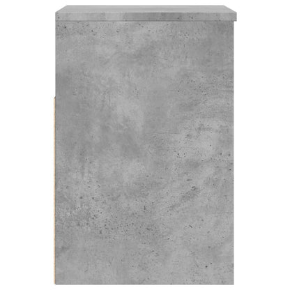 Banco sapateira 60x30x45 cm derivados madeira cinzento cimento