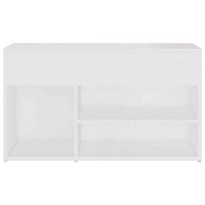 Banco sapateira 80x30x45 cm derivados de madeira branco