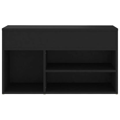 Banco sapateira 80x30x45 cm derivados de madeira preto