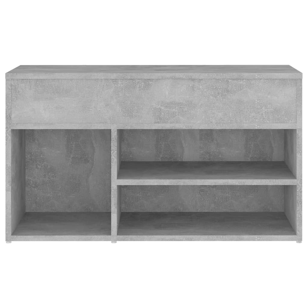 Banco sapateira 80x30x45 cm derivados madeira cinzento-cimento
