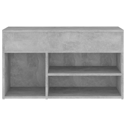 Banco sapateira 80x30x45 cm derivados madeira cinzento-cimento