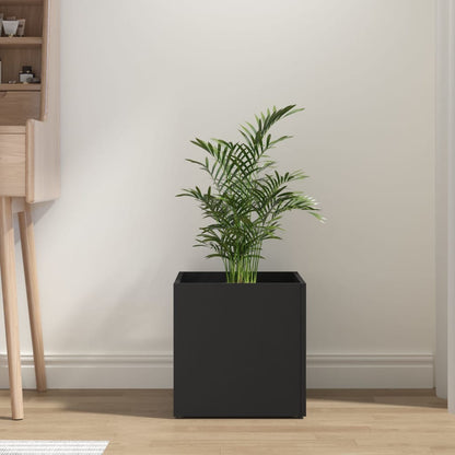 Vaso/floreira 40x40x40 cm derivados de madeira preto