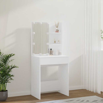 Toucador com LEDs 60x40x140 cm branco