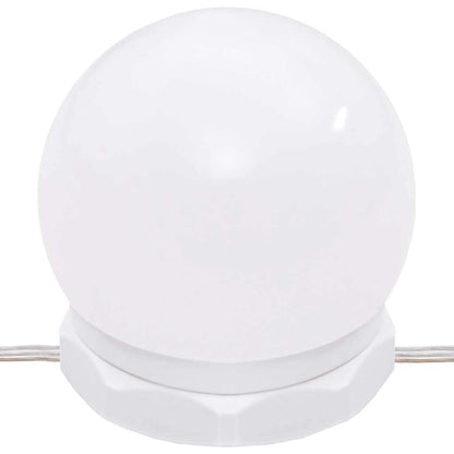 Toucador com LEDs 60x40x140 cm branco brilhante