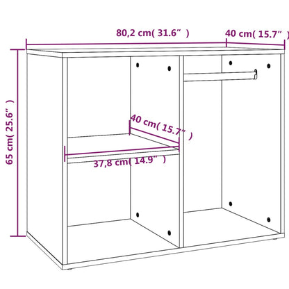 Toucador 80x40x65 cm derivados de madeira branco