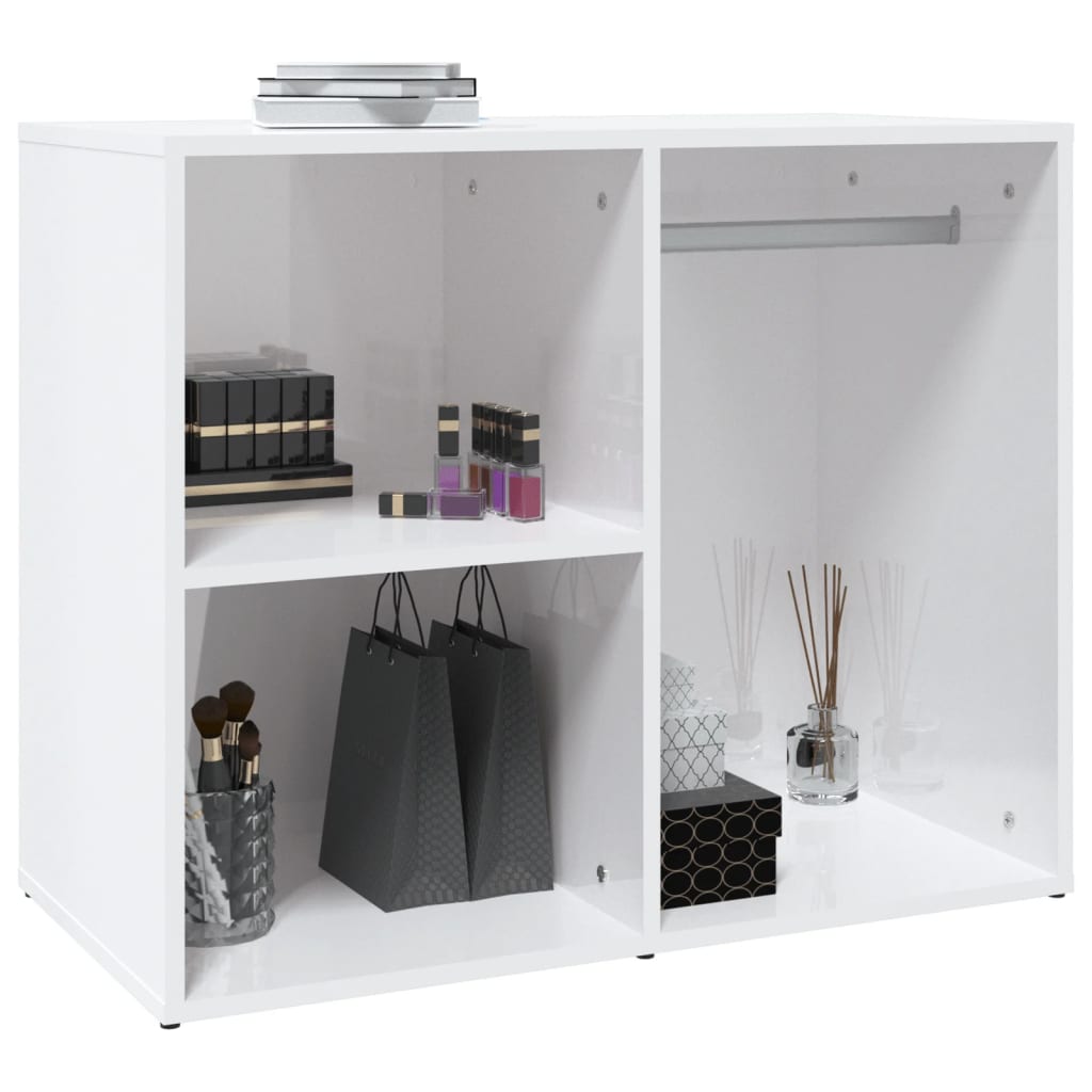 Toucador 80x40x65 cm derivados de madeira Branco brilhante