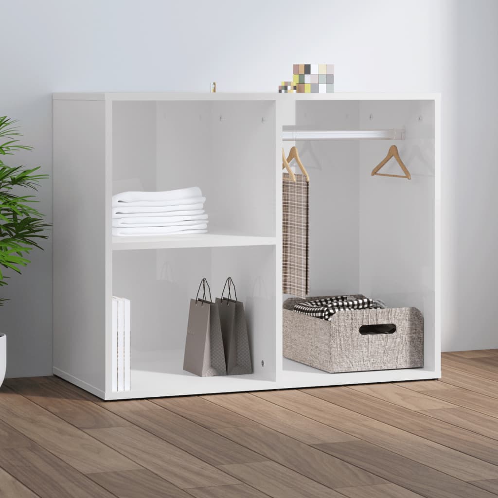 Toucador 80x40x65 cm derivados de madeira Branco brilhante