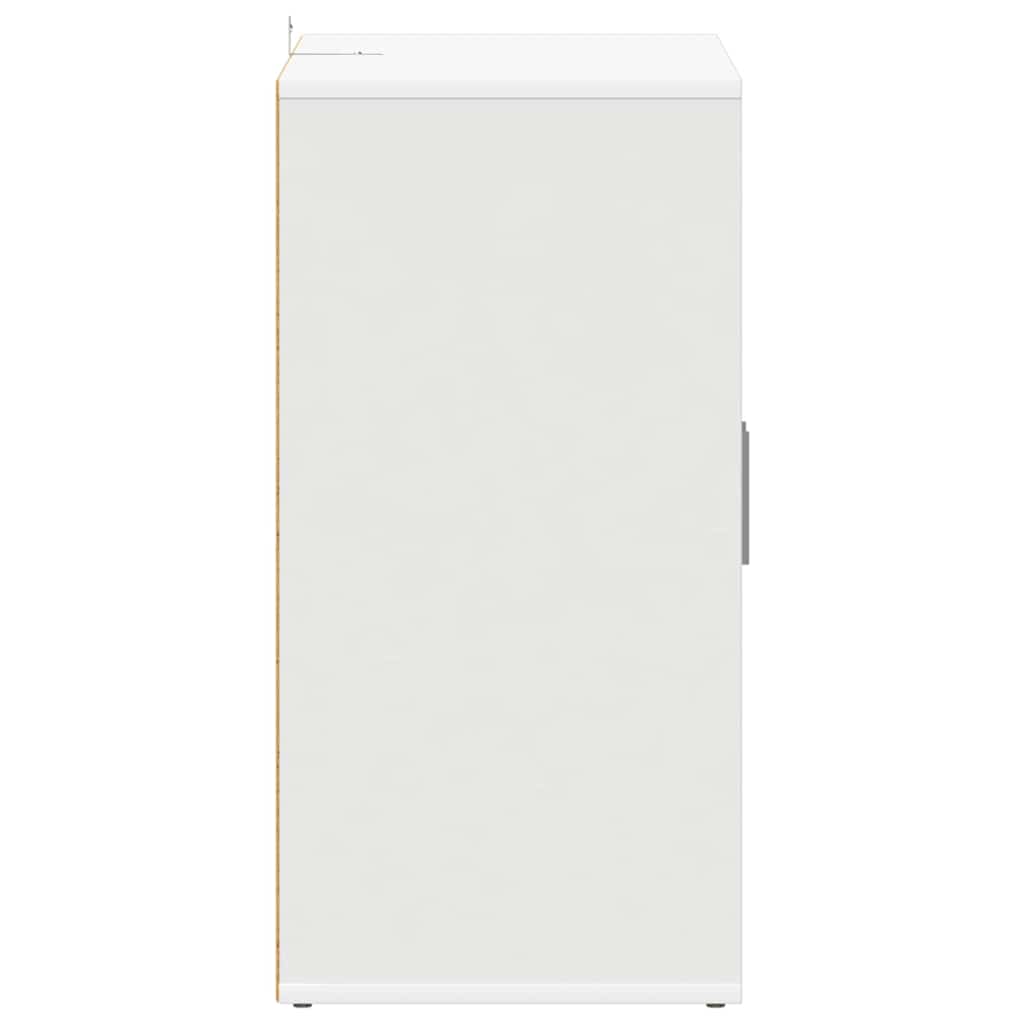 Armário para sapatos 60x35x70 cm derivados de madeira branco