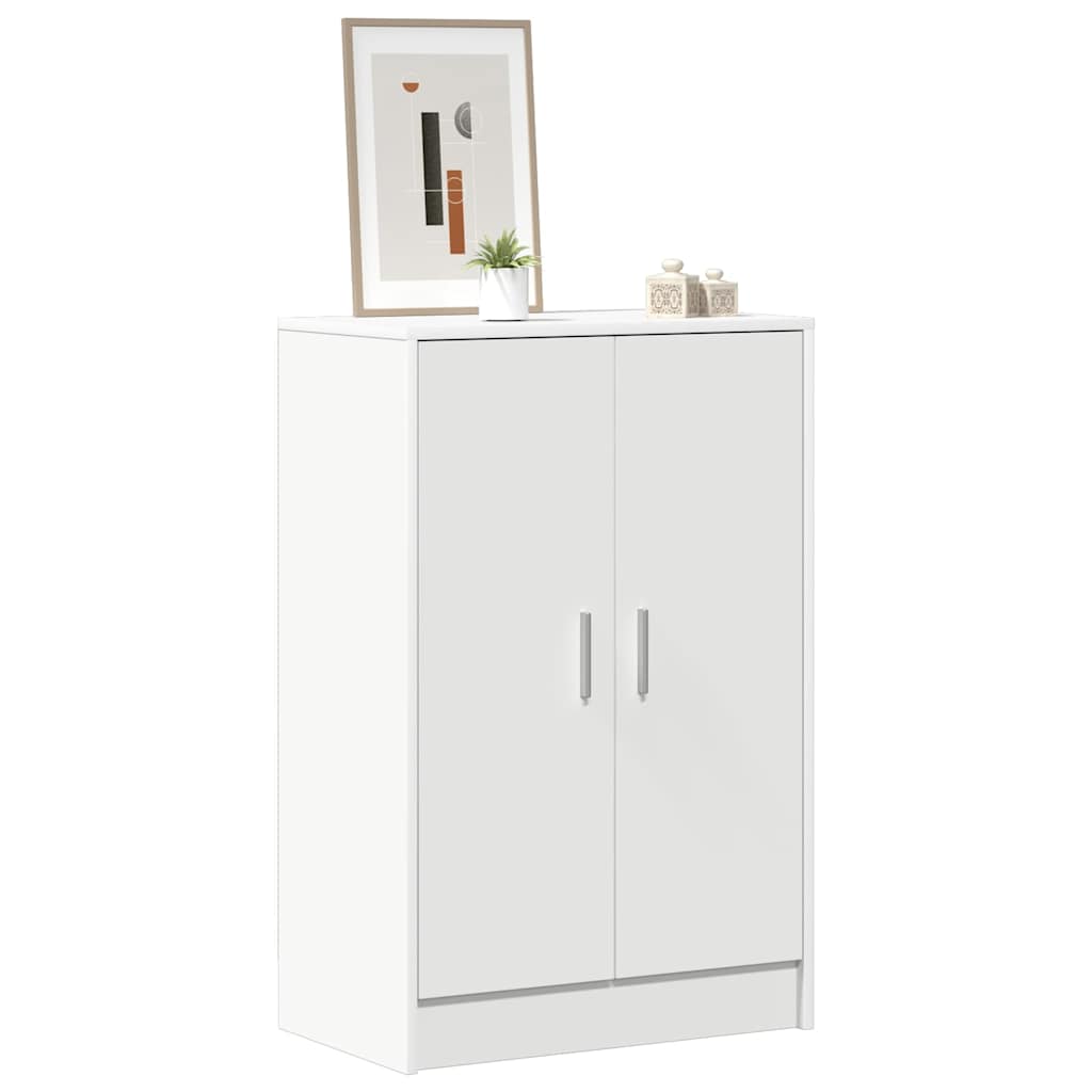 Armário para sapatos 60x35x92 cm derivados de madeira branco