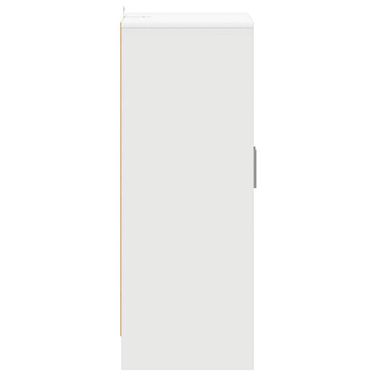 Armário para sapatos 60x35x92 cm derivados de madeira branco