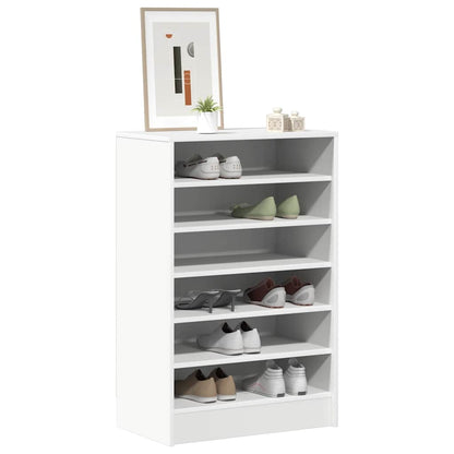 Armário para sapatos 60x35x92 cm derivados de madeira branco