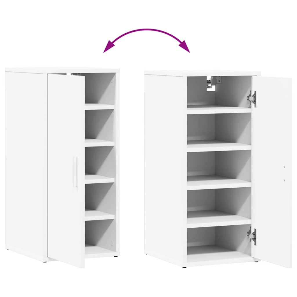 Sapateiras 2 pcs 32x35x70 cm contraplacado branco