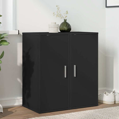 Sapateiras 2 pcs 32x35x70 cm contraplacado preto