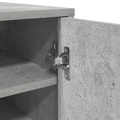 Armário para sapatos derivados de madeira cinzento-cimento