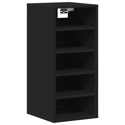 Sapateiras 2 pcs 31,5x35x70 cm derivados de madeira preto