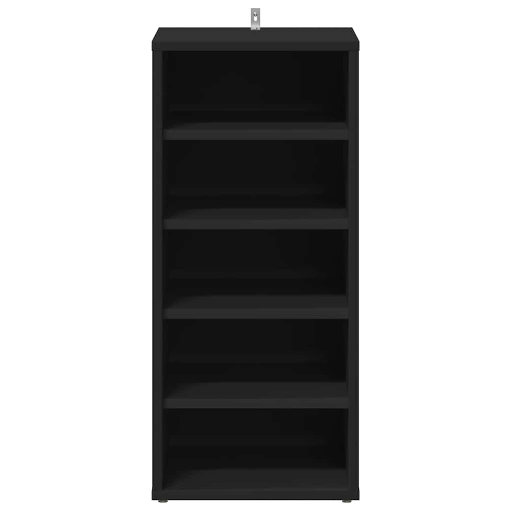 Sapateiras 2 pcs 31,5x35x70 cm derivados de madeira preto