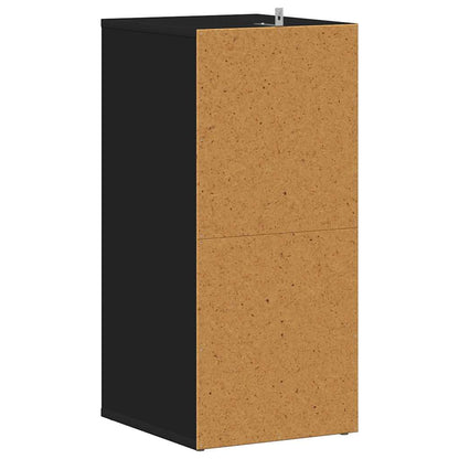 Sapateiras 2 pcs 31,5x35x70 cm derivados de madeira preto