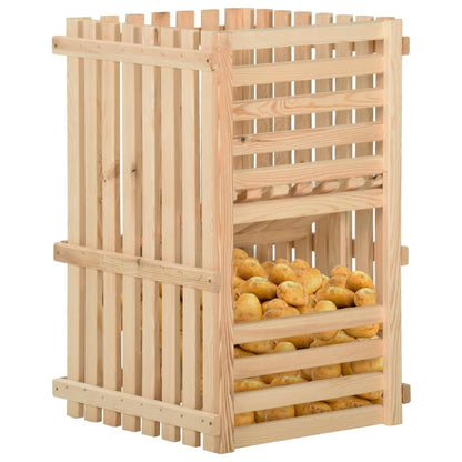Caixa para batatas 50x50x80 cm pinho maciço