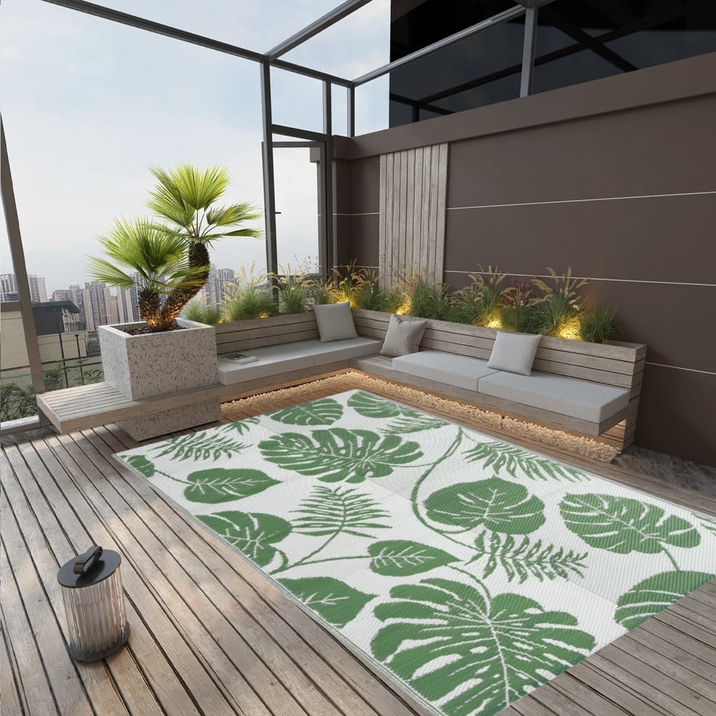 Tapete de exterior 190x290 cm ARAKIL PP verde