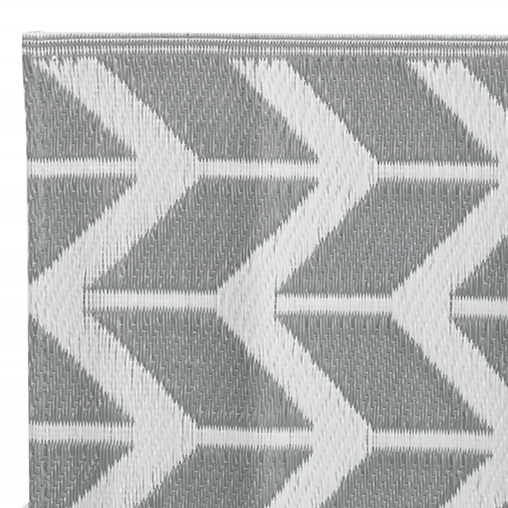 Tapete de exterior 80x250 cm ARAKIL PP cinzento