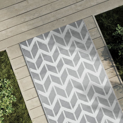 Tapete de exterior 80x250 cm ARAKIL PP cinzento